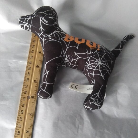 Victoria's Secret PINK Dog Halloween Spider Web  Boo! Dog Black White BOO - Picture 13 of 16